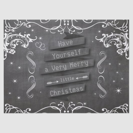Haben Sie sich ein gemütliches Weihnachtslied Seidenpapier (Vorderseite)