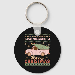 Haben Sie sich ein großartiges Weihnachtsfest vor Schlüsselanhänger