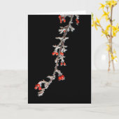 Haben Sie sich ein kleines berry Weihnachten? Karte (Gelbe Blume)