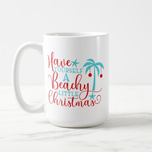 Haben Sie sich ein kleines Weihnachtsfest am Stran Kaffeetasse (Links)