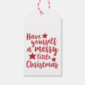 Haben Sie sich ein lustiges kleines Weihnachtsgesc Geschenkanhänger (Vorderseite)