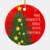 Haben Sie sich ein MAGA wenig Weihnachten Patrioti Keramik Ornament (Vorne)