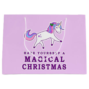 Haben Sie sich ein magisches WeihnachtsEinhorn Große Geschenktüte