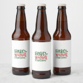 Haben Sie sich ein Weihnachtsfest Bierflaschenetikett (Flaschen)