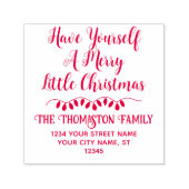 Haben Sie sich eine lustige kleine Weihnachtsadres Permastempel (Design)
