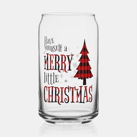 Haben Sie sich einen fröhlichen kleinen Karierten Dosenglas (Vorderseite)