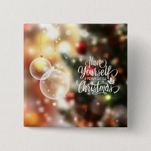 Haben Sie sich einen fröhlichen, kleinen Weihnacht Button