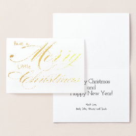 Haben Sie sich einen fröhlichen kleinen Weihnachts Folienkarte