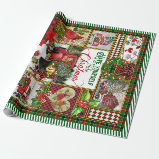 Haben Sie sich einen fröhlichen kleinen Weihnachts Geschenkpapier