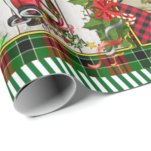 Haben Sie sich einen fröhlichen kleinen Weihnachts Geschenkpapier (Rolleneckpunkt)