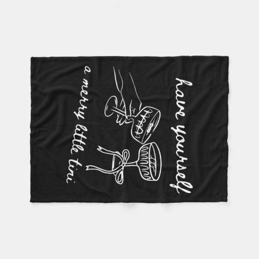 Haben Sie sich einen lustigen kleinen Tini? Fleecedecke (Vorderseite (Horizontal))