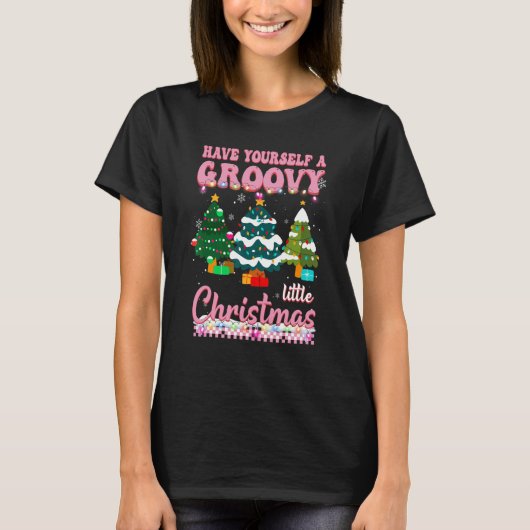 Haben Sie sich selbst ein Groovy kleine Weihnachts T-Shirt (Vorderseite)