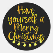 HABEN SIE SICH SELBST EINE KLEINE KRISTMAS RUNDER AUFKLEBER (Vorderseite)