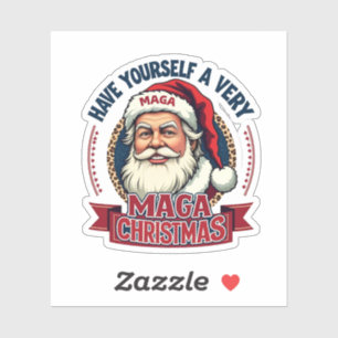 Haben Sie sich selbst eine Maga Weihnachten Trump  Aufkleber