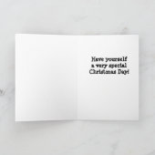 "HABEN SIE SICH SELBST EINEN SEHR BESONDEREN CHRIS KARTE (Innenseite)