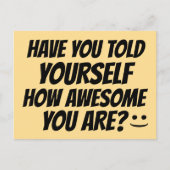 HABEN SIE SICH SELBST GESAGT, WIE PHANTASTISCH SIE POSTKARTE (Vorderseite)