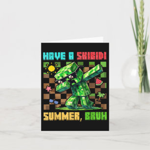 Haben Sie Skibidi Summer Bruh Gamer Boys Teacher E Karte