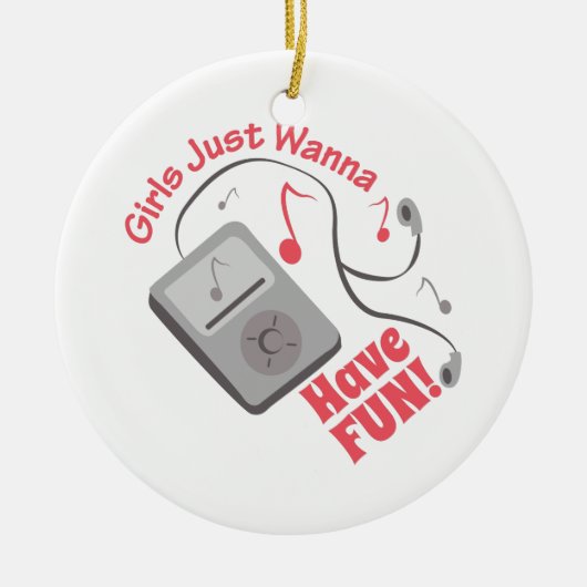 Haben Sie Spaß Keramikornament (Vorne)