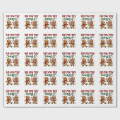 Haben Sie versucht, es lustig Gingerbrot nähren Geschenkpapier (Flach)