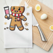 Haben Sie versucht, es lustig Gingerbrot nähren Geschirrtuch (Viertel Falte)