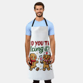 Haben Sie versucht, es lustig Gingerbrot nähren Schürze (Getragen)