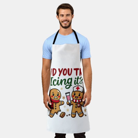 Haben Sie versucht, es lustig Gingerbrot nähren Schürze (Getragen)