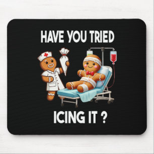 Haben Sie versucht, es lustig zu vereisen Weihnach Mousepad