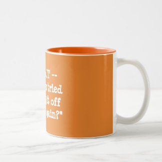 Haben Sie versucht, es mit Unterbrechungen zu Zweifarbige Tasse