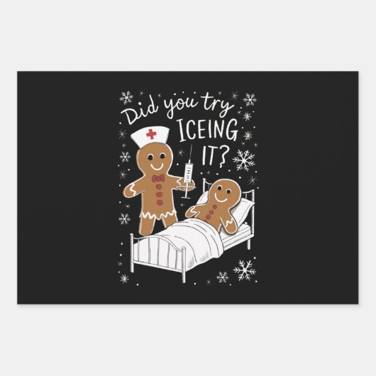 Haben Sie versucht, es Schule Krankenschwester Wei Geschenkpapier Set (Vorderseite)