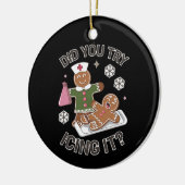 Haben Sie versucht, es Schule Krankenschwester Wei Keramik Ornament (Links)