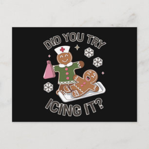 Haben Sie versucht, es Schule Krankenschwester Wei Postkarte