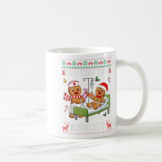Haben Sie versucht, es Weihnachten Lebkuchen Ugly  Kaffeetasse (Rechts)