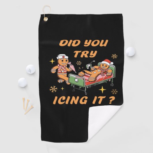 Haben Sie versucht, es zu imitieren, Weihnachten, Golfhandtuch (Insitu)
