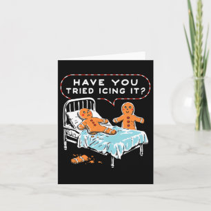 Haben Sie versucht, es zu machen Lebkuchen Weihnac Karte