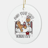 Haben Sie versucht, es zu sinken Lebkuchen nähren  Keramik Ornament (Links)