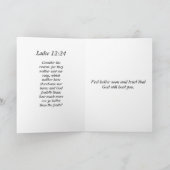 Haben Sie Vertrauen Zitat Herz Hand Hand gut erhal Dankeskarte (Innenseite)