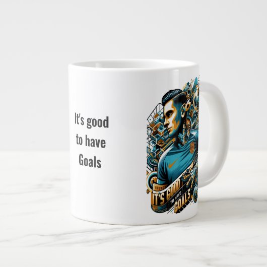 Haben Sie Ziele, Live Bigger — Inspiration Tasse (Vorderseite Rechts)