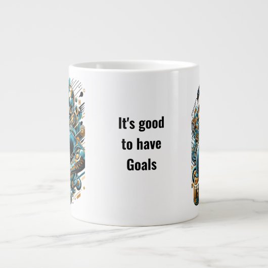 Haben Sie Ziele, Live Bigger — Inspiration Tasse (Vorderseite)
