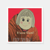 Haben Spaß Comic Serviette (Vorderseite)