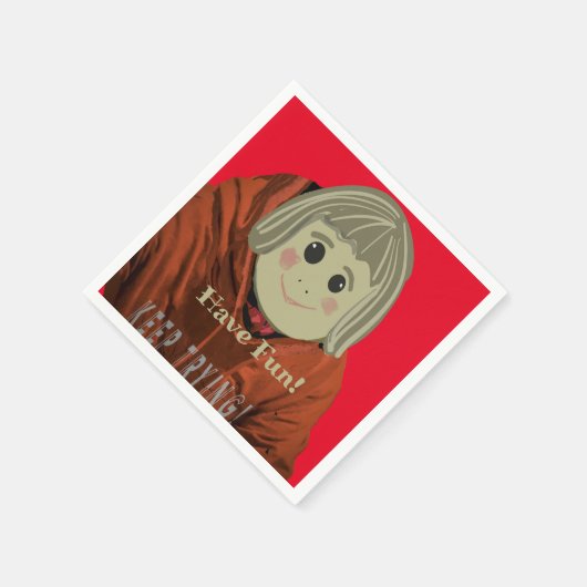 Haben Spaß Comic Serviette (Ecke)