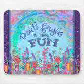 Haben Spaß farbenfrohe Wildblumen Libellen Mousepad (Vorne)