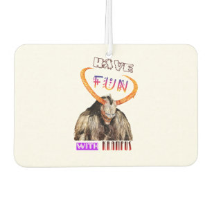 Haben Spaß mit Krampus Weihnachten Spooky Dezember Autolufterfrischer