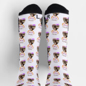 Haben Spaß mit Krampus Weihnachten Spooky Dezember Socken (Oben)