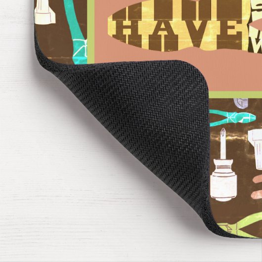 Haben Squeezy Hammer wird Retro reisen Mousepad (Ecke)