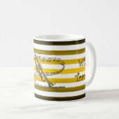 Haben Trumpet ~ Will Reise ~ Musical Stripes ~ Kaffeetasse (VorderseiteRechts)