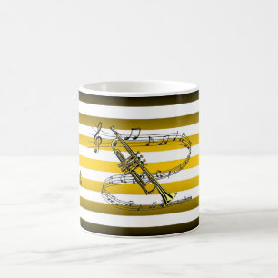 Haben Trumpet ~ Will Reise ~ Musical Stripes ~ Kaffeetasse