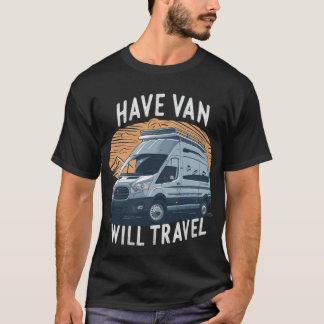 Haben Van / Will Reisen Männer dunklen T - Shirt