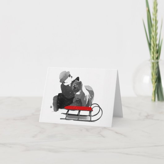 HABEN WIR EINE FUN Chow-Urlaubskarte? Karte (Vorderseite)