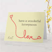 haben wunderbare Flitterwochen Karte (Gelbe Blume)