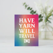 Haben Yarn wird Rainbow Crafts Maker Postkarte (Stehend Vorderseite)